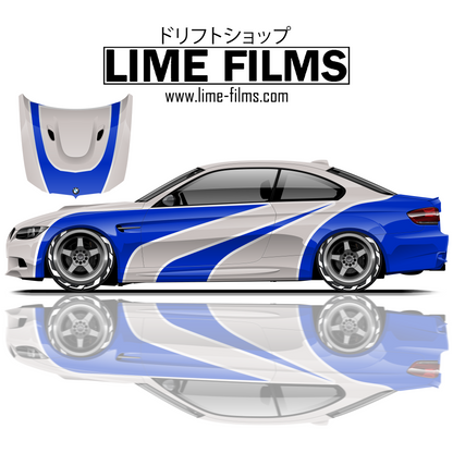 NFSMW Razor BMW GTR E46 2005 Iconic Livery Set - LimeFilms Designs