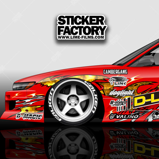 Aplastics Nissan Silvia PS13/BN Sports-OriginLabo - D-Like Livery