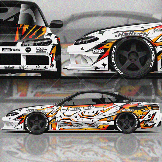 Nissan Silvia S14.5 - Sticker Set Abstract Special Edition